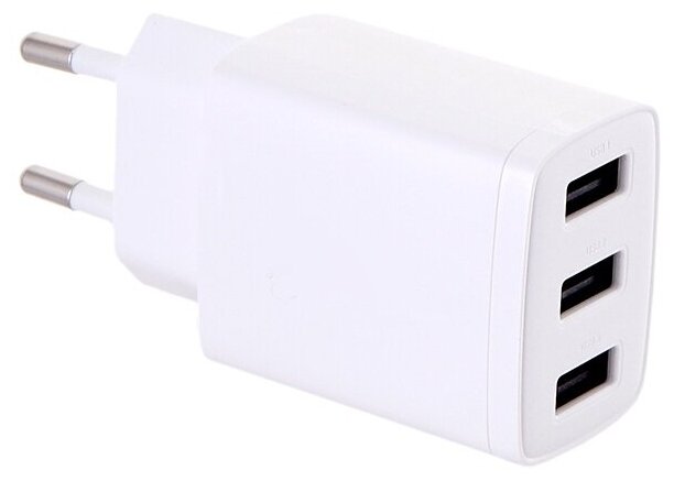 Зарядное устройство Baseus Compact Charger 3U 17W EU White CCXJ020102