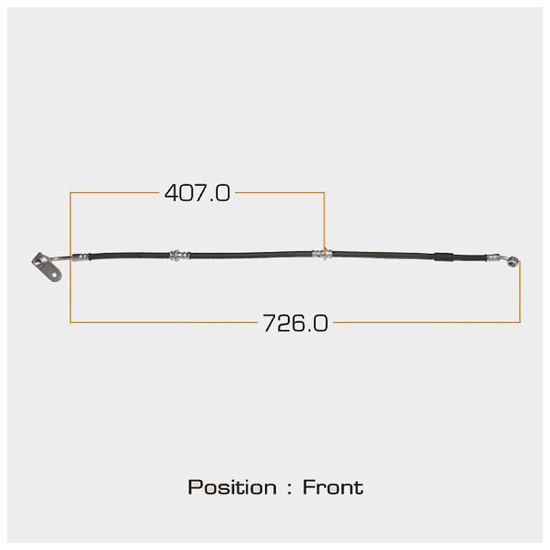 Шланг Тормозной "Masuma" Bh-377 / Sz- /Front/ Escudo (9711- ) T###W Rh 51540-65D00 Masuma арт. BH-377