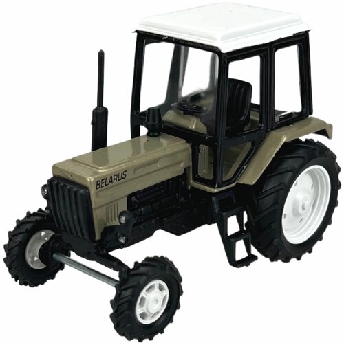 Коллекционная модель, Трактор, Машинка детская, игрушки для мальчиков, металлический, золотой, масштаб 1/43, в подарок, размер - 10 см