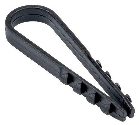 Дюбель-хомут для крепления кабеля 11-18 мм черный, 100 шт (фасовка)