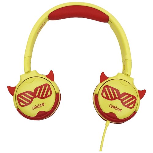 Наушники полноразмерные Celebrat A25 пластик кнопка управления кабель 12м цвет красный 178200₽