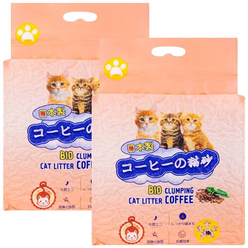 Наполнитель Hakase Arekkusu комкующийся на основе тофу кофе (6 + 6 л)