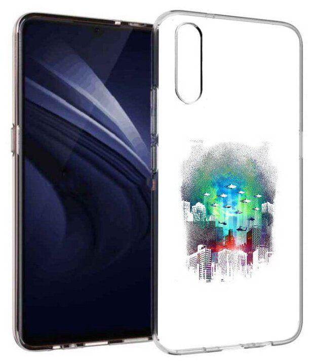 Чехол задняя-панель-накладка-бампер MyPads город в свечении для Vivo iQOO Neo/Vivo V17 Neo противоударный