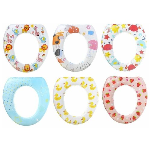 Сиденье для унитаза детское пороллон ПВХ 6 дизайнов 571-079 619₽