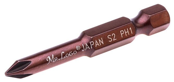 Биты для шуруповерта магнитные PH1 x 50 мм Mr.Logo Сталь - Japan S2, 10 шт - фотография № 4