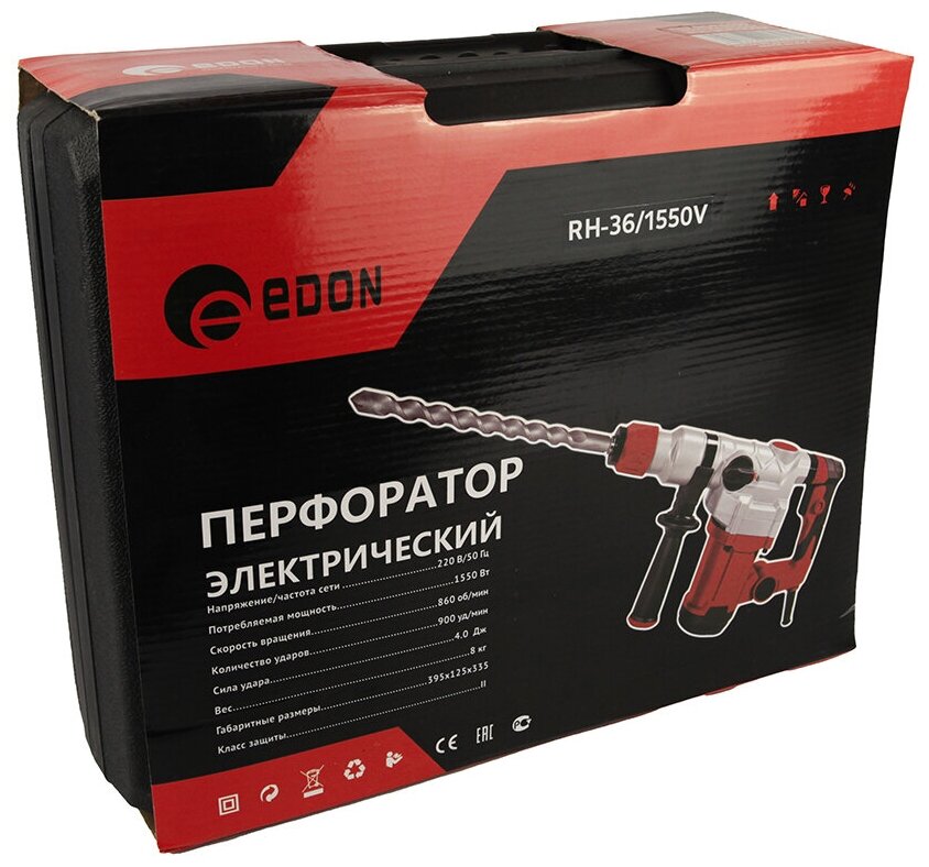 Перфоратор Edon RH-36/1550 - фотография № 3