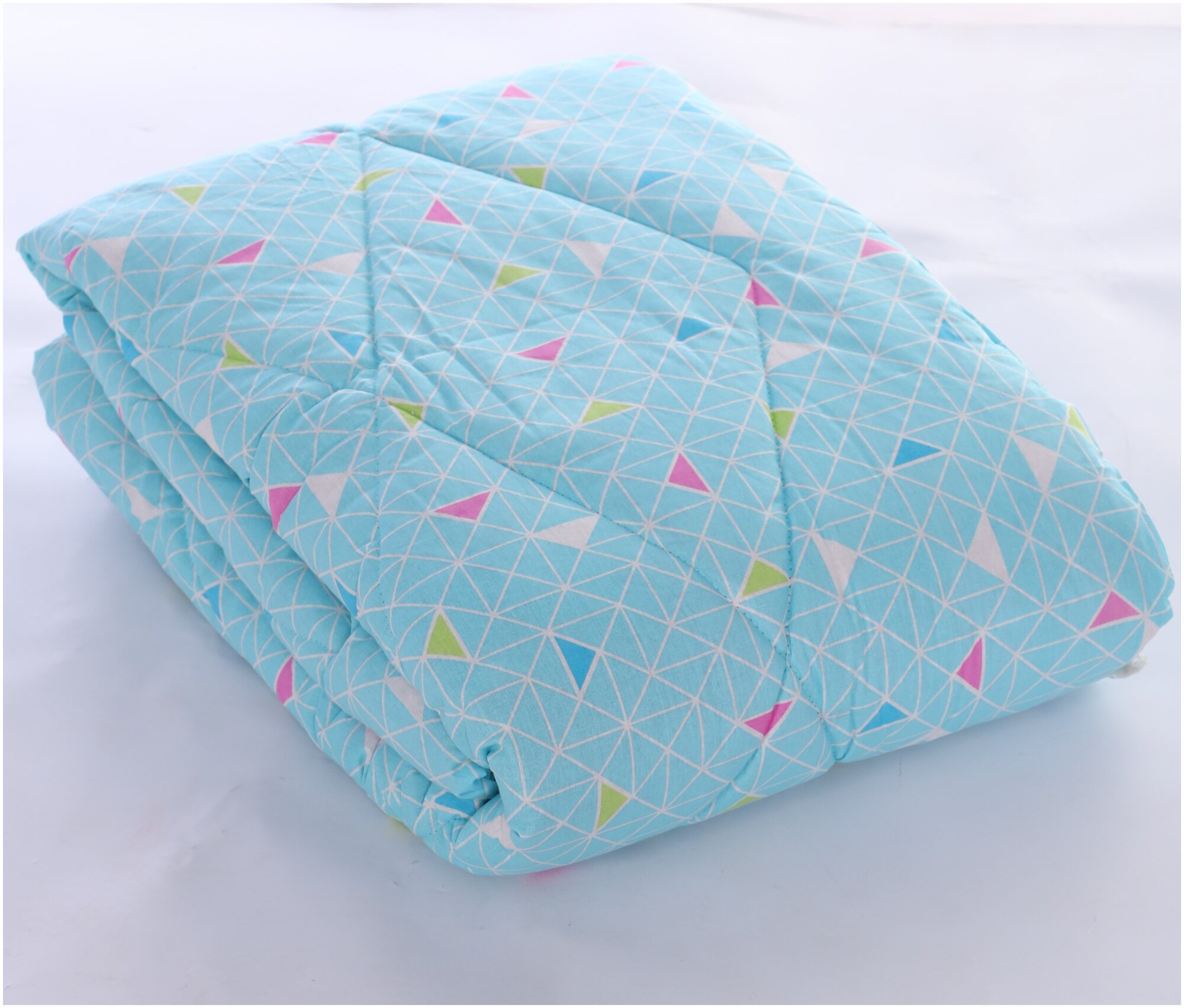 Одеяло ватное в бязи 1,5 спальное теплое - фотография № 2