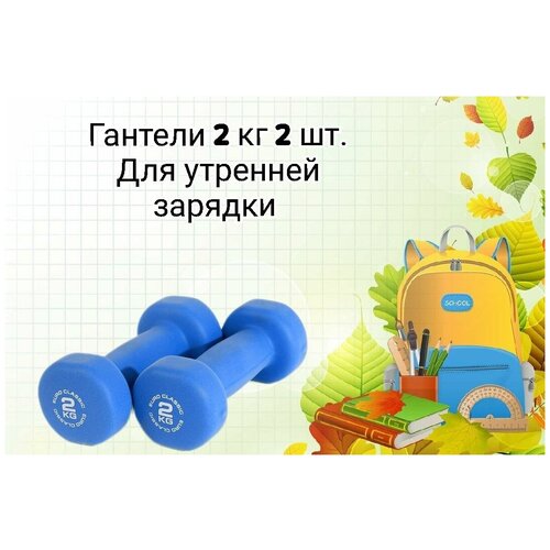 фото Гантели 2 кг 2 шт чугунные euro- classic