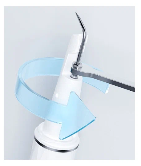 Умный портативный ультразвуковой скалер для чистки зубов Xiaomi Sunuo T12 Plus Smart Visual Ultrasonic Dental Scale, белый - фотография № 6