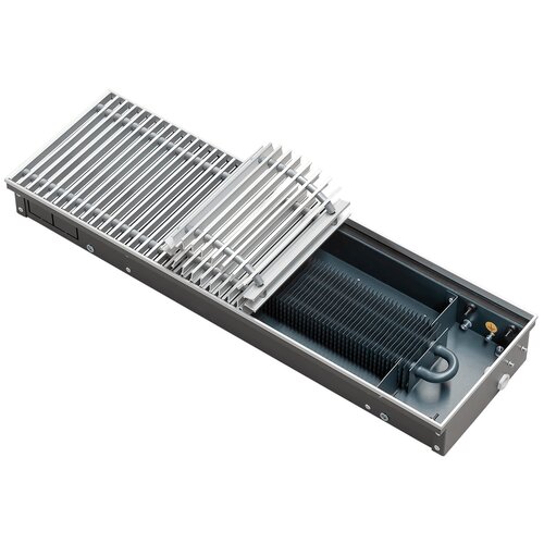 Внутрипольный конвектор Techno Usual KVZ 200-85-1600C с естественной конвекцией окантовка цвет серебро без решетки 14891₽