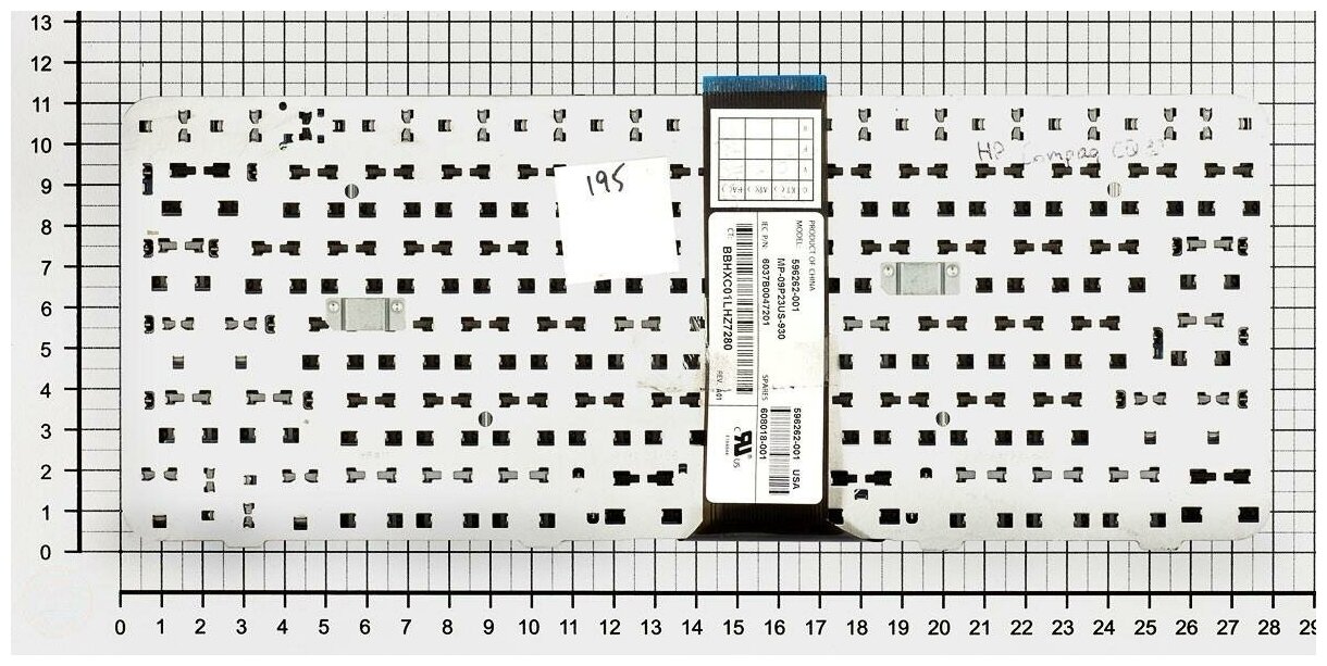 Клавиатура для ноутбука HP Compaq V110326AK1 черная