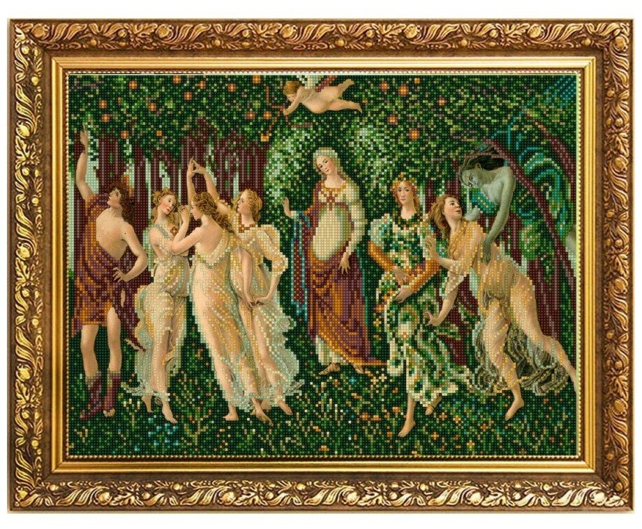Рисунок на ткани Конёк "Весна", Боттичелли, 29*39 см (1354)