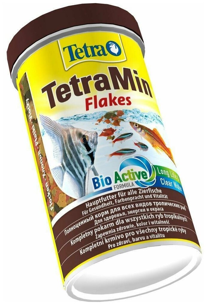 Корм для рыб TetraMin Flakes 500мл хлопья - фотография № 2