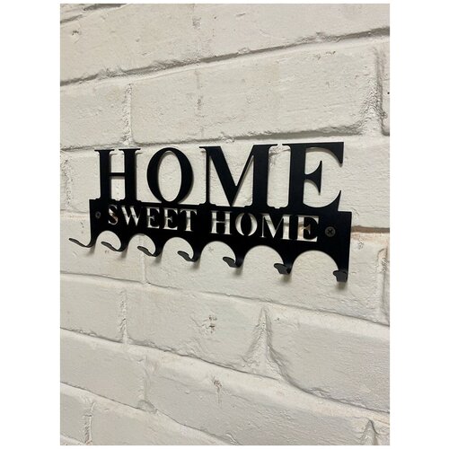 Ключница на стену металлическая в прихожую для хранения вещей. Вешалка с крючками в дом квартиру