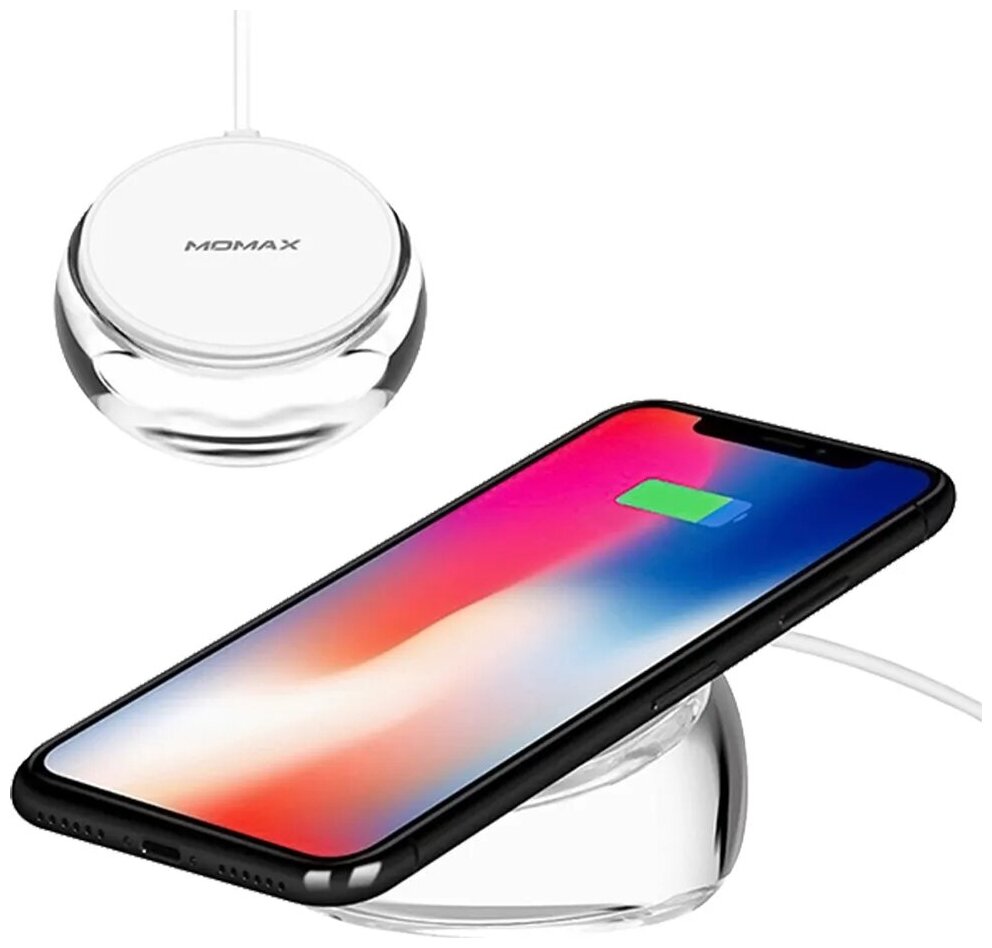 Беспроводная зарядка Momax Crystal