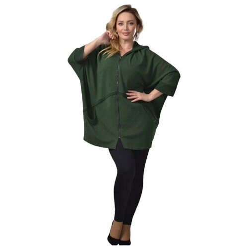 Кардиган Райский Лотос 00413. Зеленый 54р