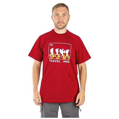 Футболка PAYER Travel Mob (Трэвел моб)(хлопок, бордо) (р-р XS) (Novatex)