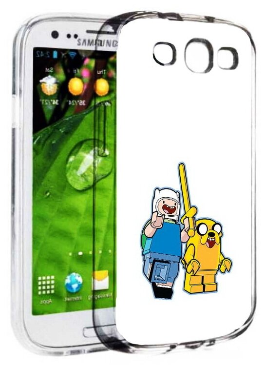 Чехол задняя-панель-накладка-бампер MyPads время приключений лего для Samsung Galaxy S3 GT-I9300/Duos GT-I9300I противоударный