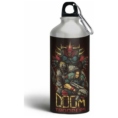 фото Бутылка спортивная/туристическая фляга игры doom troopers (ps3, ps4, ps5, xbox, pc, switch) - 6247 brutbottle