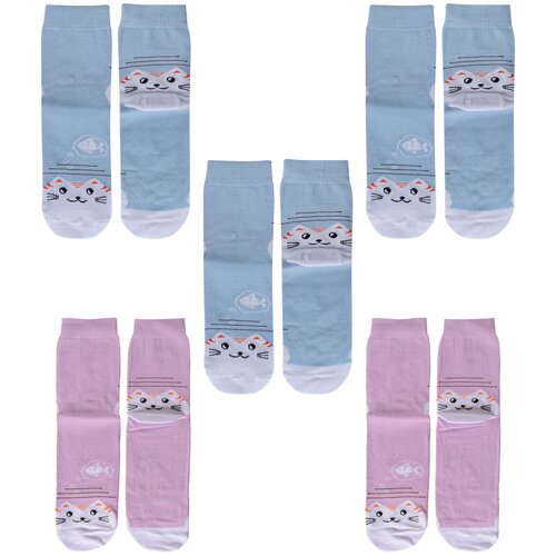 Комплект из 5 пар детских носков ХОХ микс 4, размер 14-16