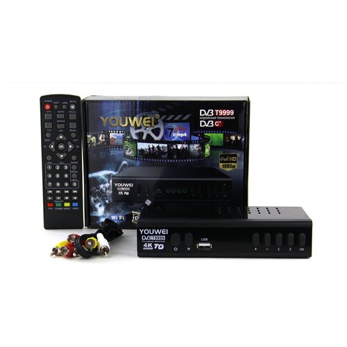 Ресивер цифровой YOUWEI DVB-T9999 эфирный DVB-T2/C