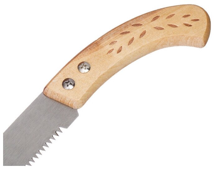 Ножовка садовая, 300 мм, деревянная ручка - фотография № 2