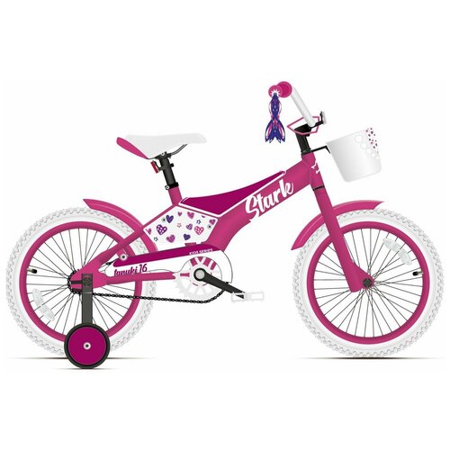 Велосипед Stark 2021 Tanuki 16 Girl розовыйфиолетовый 1432400₽