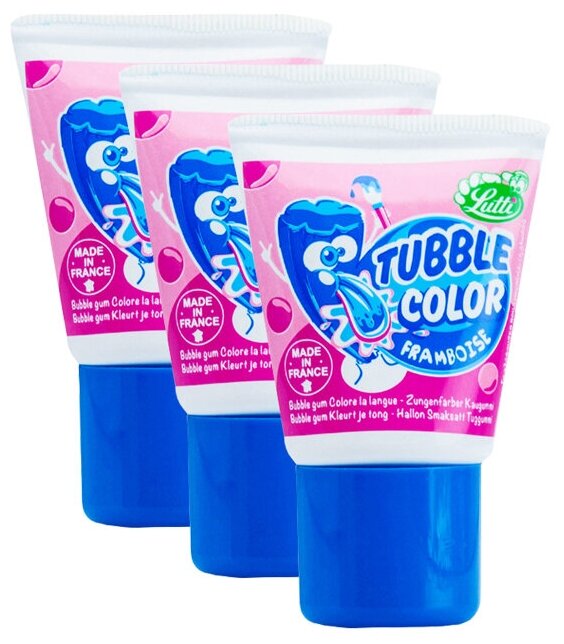 Жевательная резинка Lutti Tubble Gum Color (Франция) 35 г (3 шт)
