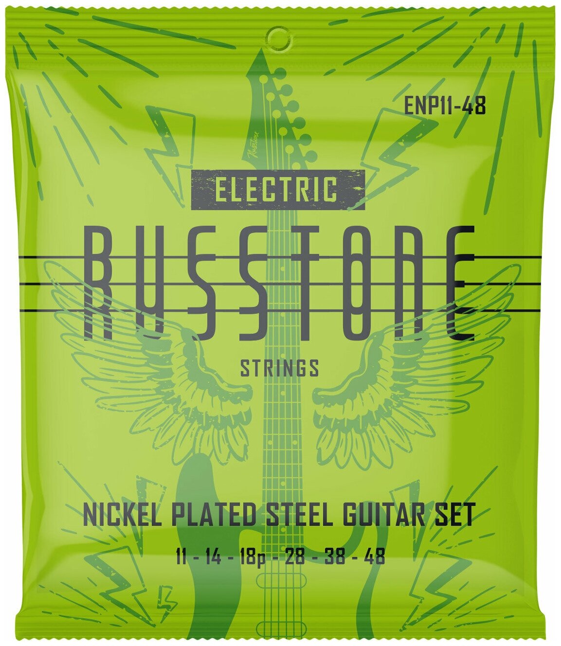 Russtone ENP11-48 - Струны для электрогитары Nickel Plated (11-14-18p-28-38-48)