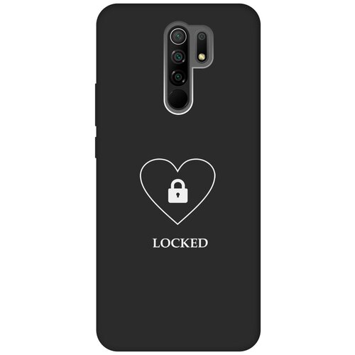 Матовый чехол Locked W для Xiaomi Redmi 9 / Сяоми Редми 9 с 3D эффектом черный матовый чехол locked w для xiaomi redmi go сяоми редми го с 3d эффектом черный