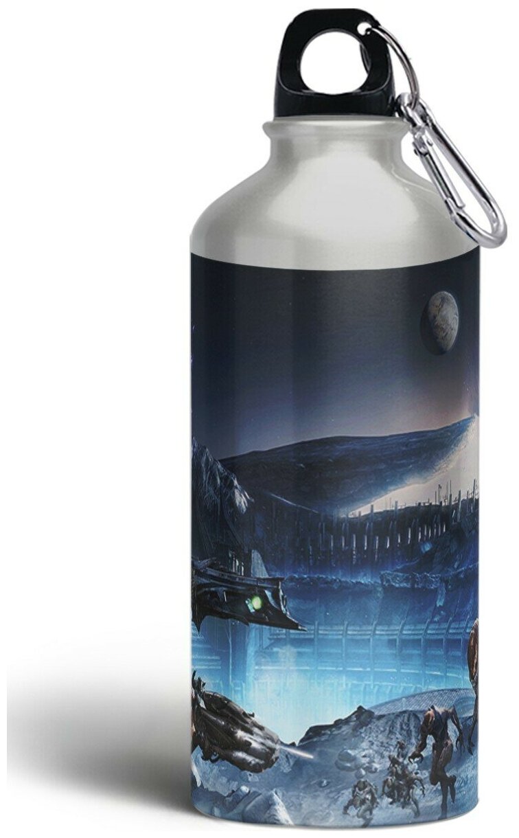 Бутылка спортивная,туристическая фляга, 500мл с карабином Destiny