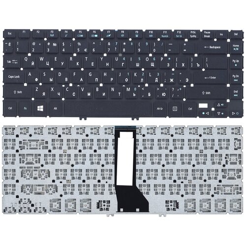 Клавиатура keyboard 9ZN9LBCA1D для ноутбука Acer Aspire R7-571 R7-571G R7-572 R7-572G черная c подсветкой горизонтальный Enter 3562₽