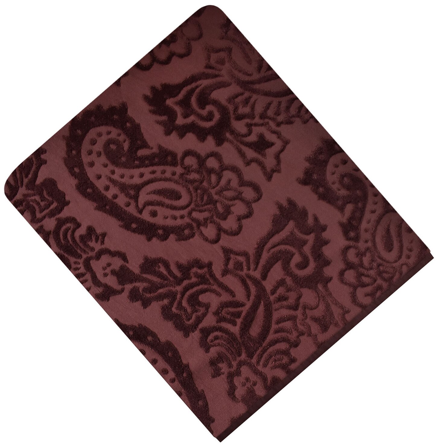 Полотенце морган темно-коричневое Хлопок 100%, 40х60, Темно-Коричневый - фотография № 5