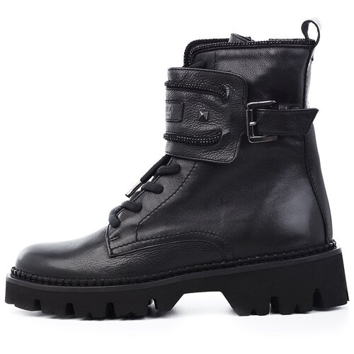 фото Ботинки кожаные с декоротивной застежкой donna carolina ru 40.5 / eu 41 / 41