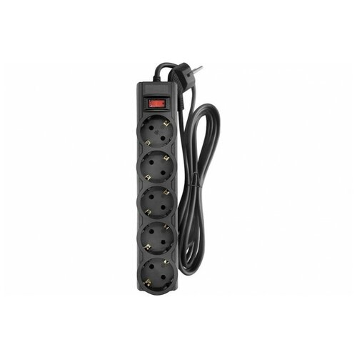 Сетевой фильтр CBR 5 Sockets 3m CSF 2505-3.0 Black CB