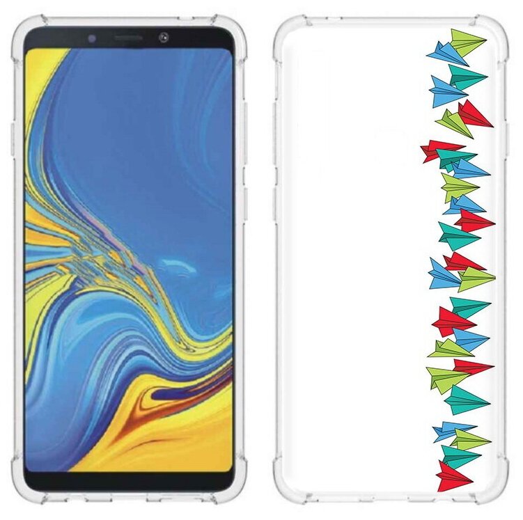 Чехол задняя-панель-накладка-бампер MyPads самолетики из листочков для Samsung Galaxy A9 (2018) SM-A920F/Samsung Galaxy A9s противоударный