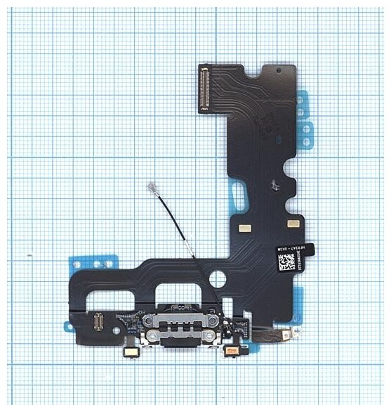 Шлейф с разъемом зарядки OEM для Apple iPhone 7 черный