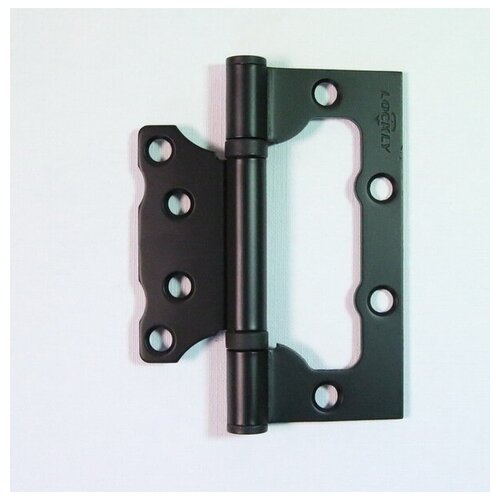 Петля универсальная без врезки Lockly ПБВ 100752,5 BL Черный матовый (комплект 2 штуки)