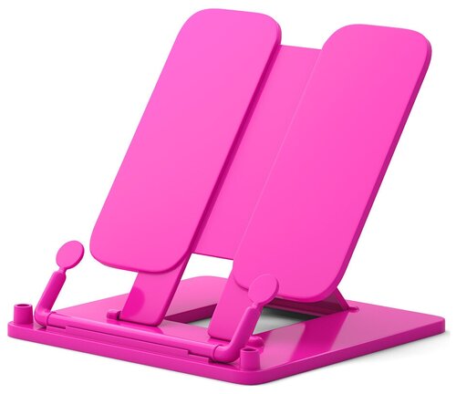 Подставка пластиковая для книг ErichKrause, Neon Solid, розовый 53528