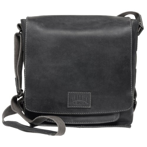 фото Сумка klondike native, натуральная кожа в черном цвете, 35 х 13 х 36 см klondike 1896