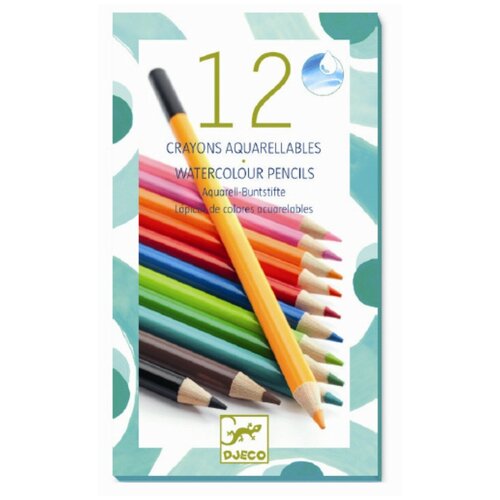 Карандаши акварель Djeco, 12 штук