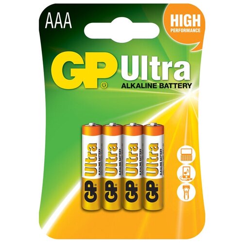 Батарейки GP Ultra Alkaline AAA 4 шт 24AU-U4