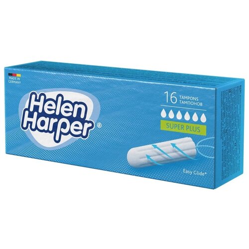 Helen Harper тампоны Super Plus, 6 капель, 16 шт., белый