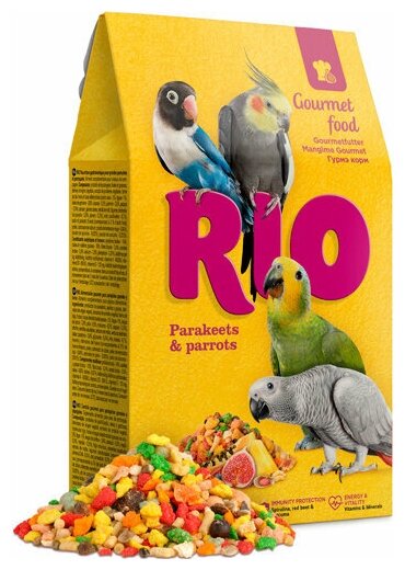 RIO корм для средних и крупных попугаев Гурмэ 250г