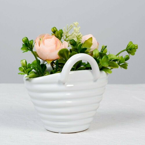 Кашпо декоративное керамическое Сумочка 11x75x95 см 358₽