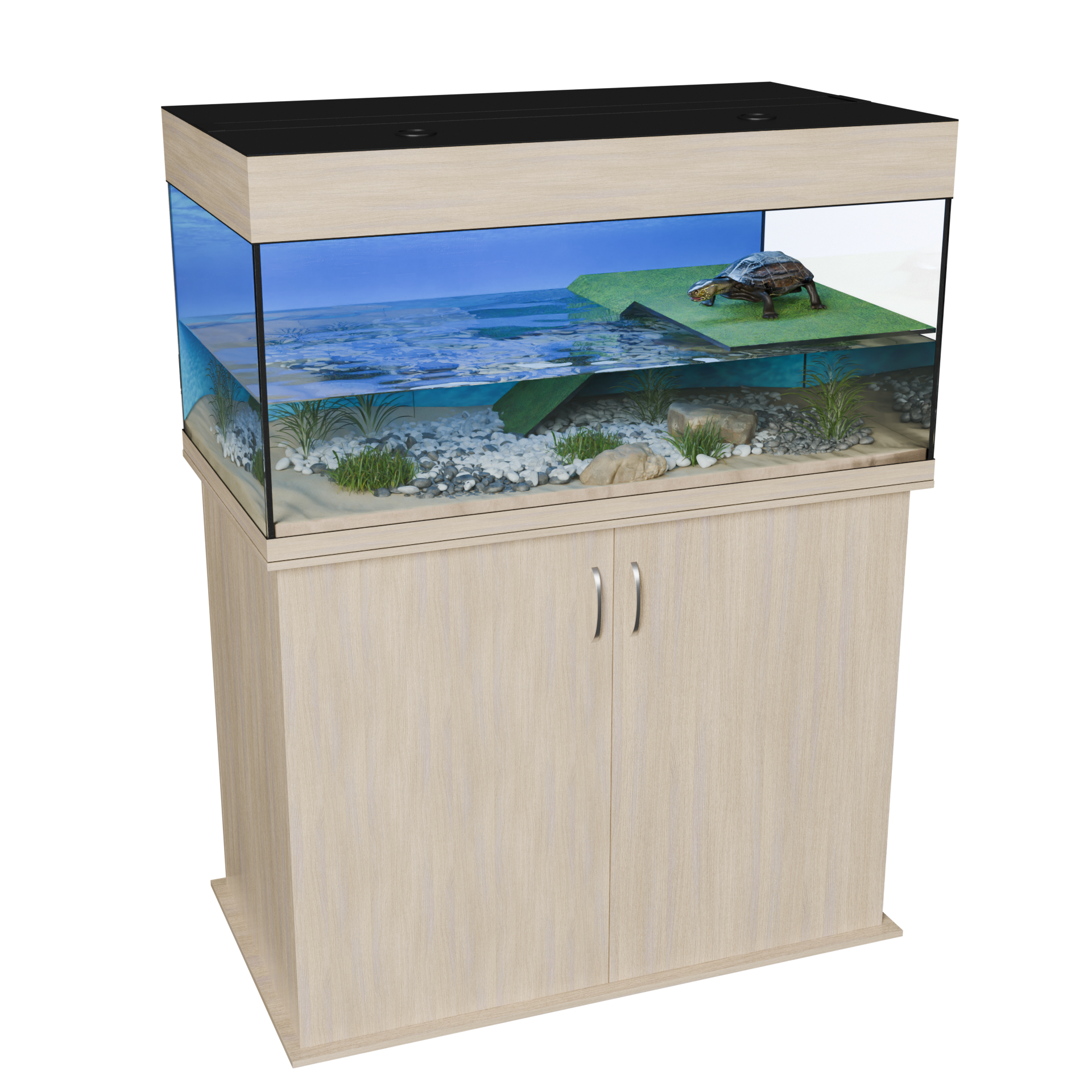 Аквариум для черепах 180 литров с тумбой террариум для красноухих