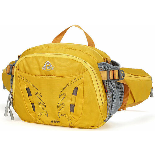 фото Сумка поясная ai one, фактура гладкая, yellow