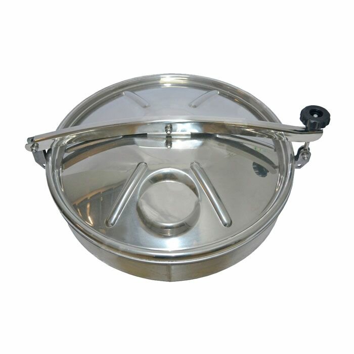Люк круглый нержавеющий DN300, пласт. ручки, TLTK300S TITAN LOCK