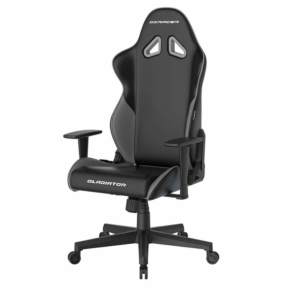 Игровое компьютерное кресло DXRACER Gladiator GC/G2300/NG (GC/LGN23LTC/NG), до 115 кг, до 190см + Гарантия 12 месяцев + 3D подлокотники, Night Gray