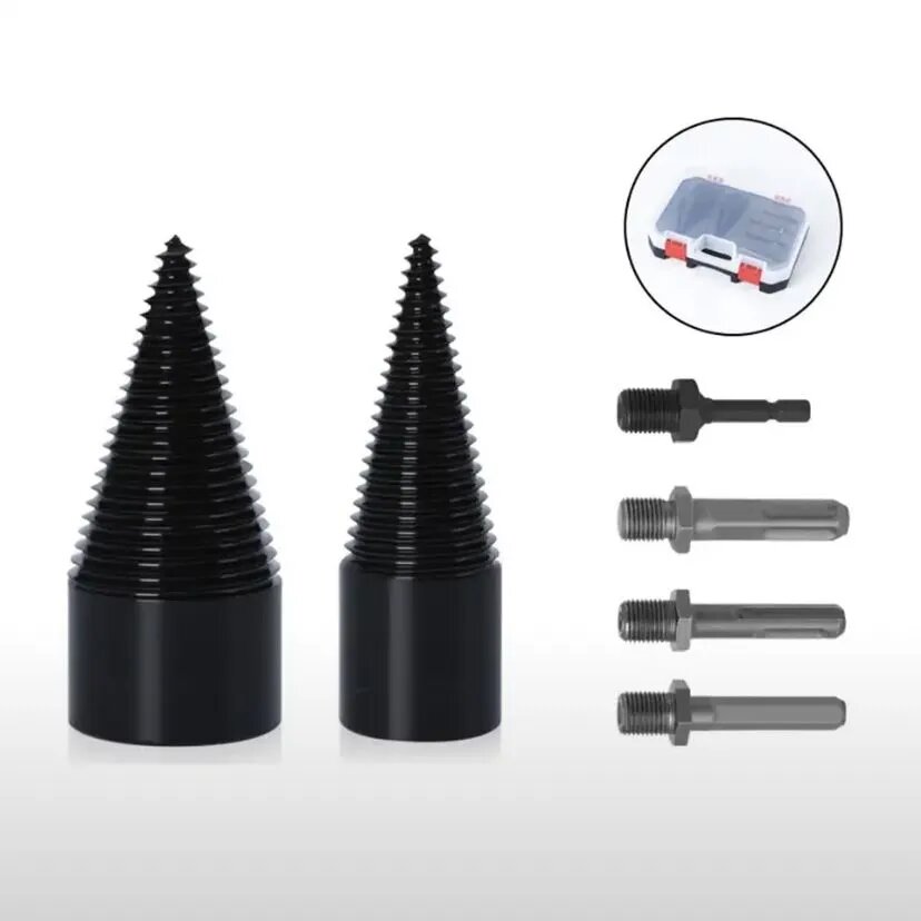 фото Сверла для раскалывание дров 32 мм / 42 мм 6 шт, Сверхмощный инструмент для ручной дрели, электрический молоток